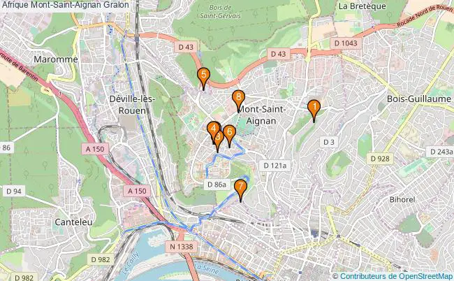 plan Afrique Mont-Saint-Aignan Associations Afrique Mont-Saint-Aignan : 8 associations