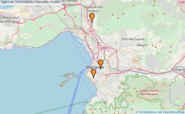 plan Agences immobilières Marseille Associations agences immobilières Marseille : 4 associations
