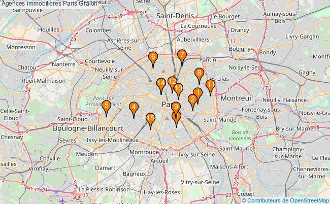plan Agences immobilières Paris Associations agences immobilières Paris : 17 associations