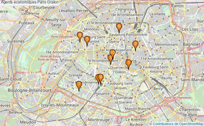 plan Agents économiques Paris Associations agents économiques Paris : 15 associations