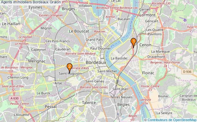 plan Agents immobiliers Bordeaux Associations agents immobiliers Bordeaux : 4 associations
