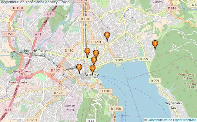 plan Agglomération annécienne Annecy Associations agglomération annécienne Annecy : 7 associations