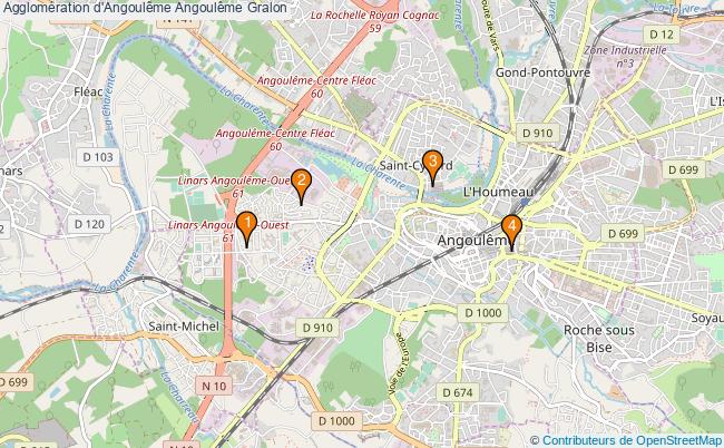plan Agglomération d'Angoulême Angoulême Associations agglomération d'Angoulême Angoulême : 5 associations