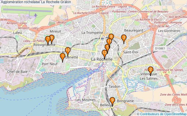 plan Agglomération rochelaise La Rochelle Associations agglomération rochelaise La Rochelle : 12 associations