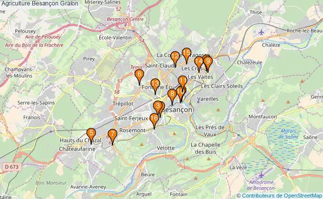 plan Agriculture Besançon Associations Agriculture Besançon : 18 associations