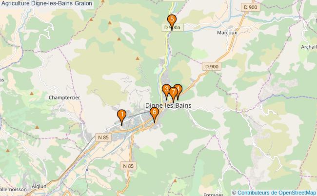 plan Agriculture Digne-les-Bains Associations Agriculture Digne-les-Bains : 7 associations