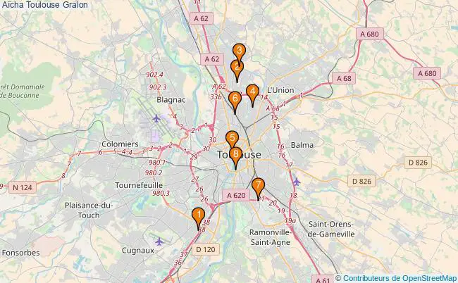 plan Aïcha Toulouse Associations Aïcha Toulouse : 10 associations
