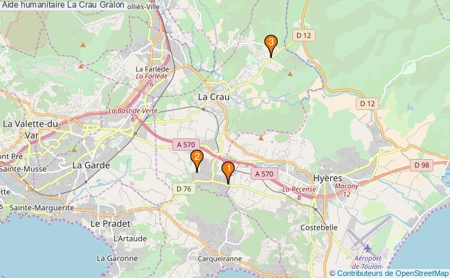 plan Aide humanitaire La Crau Associations aide humanitaire La Crau : 3 associations