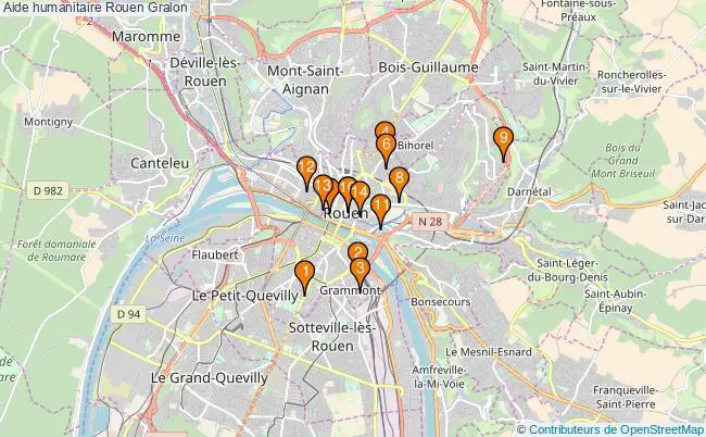 plan Aide humanitaire Rouen Associations aide humanitaire Rouen : 16 associations