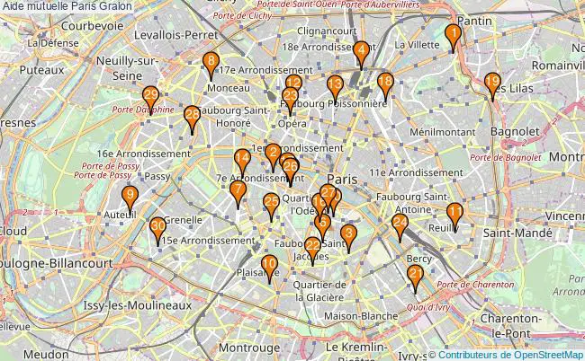 plan Aide mutuelle Paris Associations aide mutuelle Paris : 56 associations