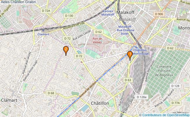 plan Aides Châtillon Associations aides Châtillon : 3 associations