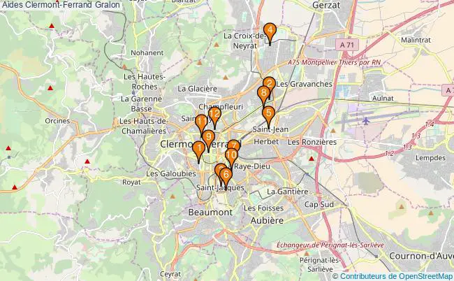 plan Aides Clermont-Ferrand Associations aides Clermont-Ferrand : 14 associations