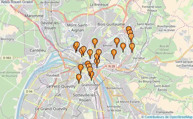 plan Aides Rouen Associations aides Rouen : 24 associations