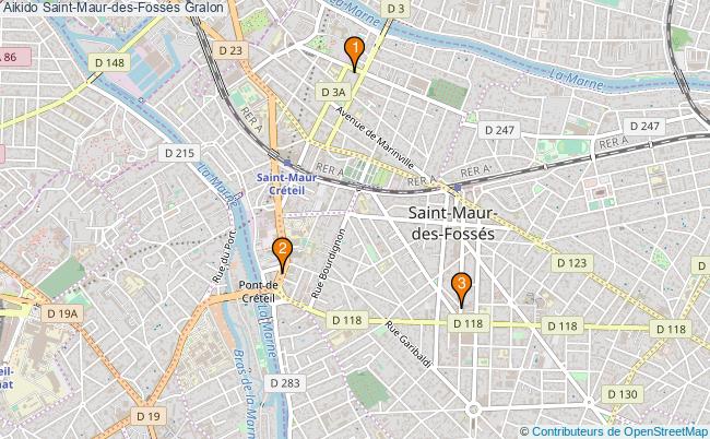 plan Aikido Saint-Maur-des-Fossés Associations Aikido Saint-Maur-des-Fossés : 3 associations