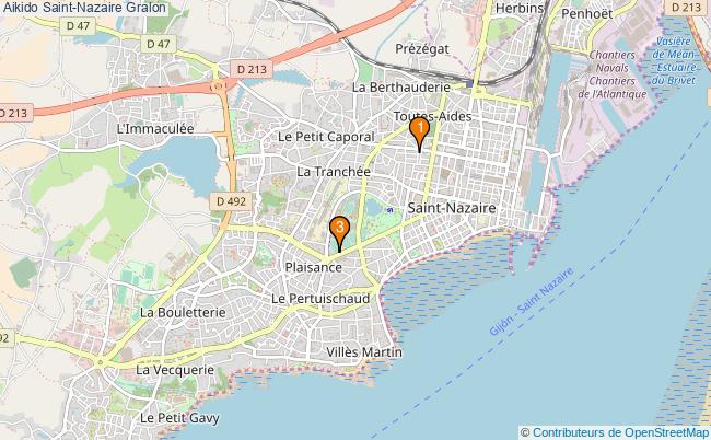 plan Aikido Saint-Nazaire Associations Aikido Saint-Nazaire : 3 associations