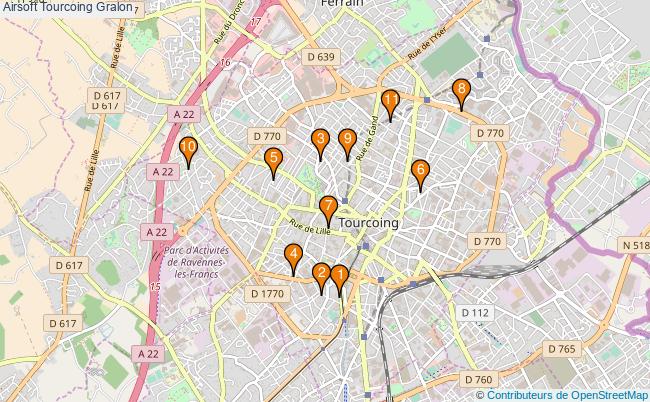 plan Airsoft Tourcoing Associations Airsoft Tourcoing : 10 associations
