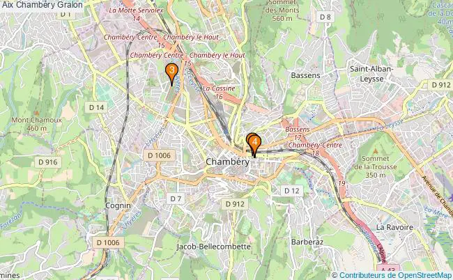 plan Aix Chambéry Associations Aix Chambéry : 4 associations