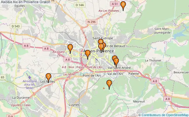 plan Aixoise Aix en Provence Associations aixoise Aix en Provence : 10 associations