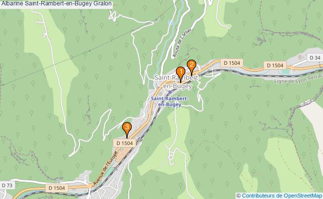 plan Albarine Saint-Rambert-en-Bugey Associations Albarine Saint-Rambert-en-Bugey : 3 associations