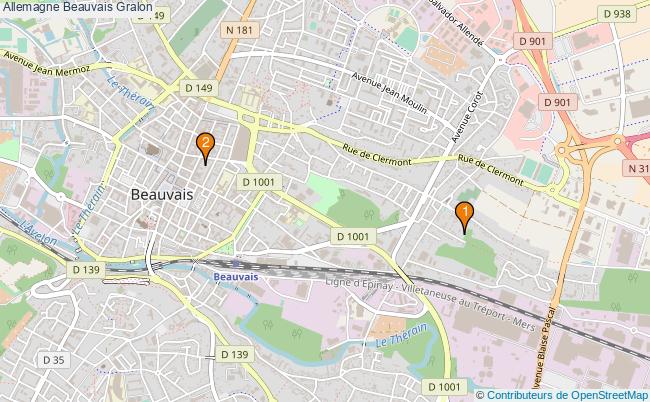 plan Allemagne Beauvais Associations Allemagne Beauvais : 1 associations