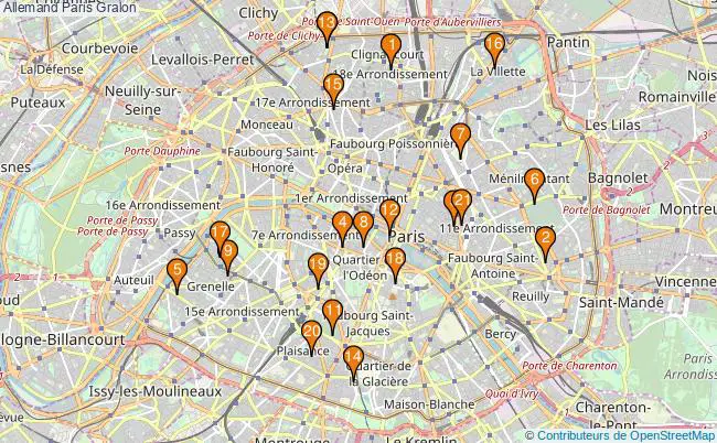 plan Allemand Paris Associations allemand Paris : 26 associations