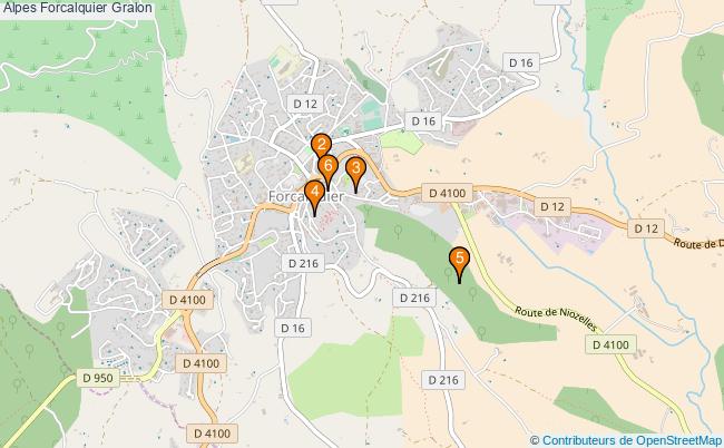 plan Alpes Forcalquier Associations Alpes Forcalquier : 6 associations