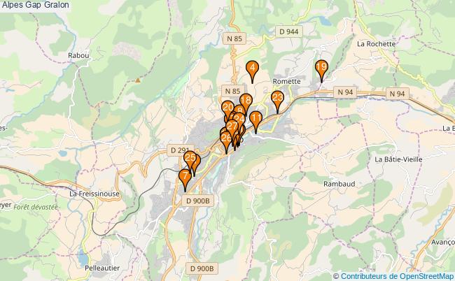 plan Alpes Gap Associations Alpes Gap : 32 associations