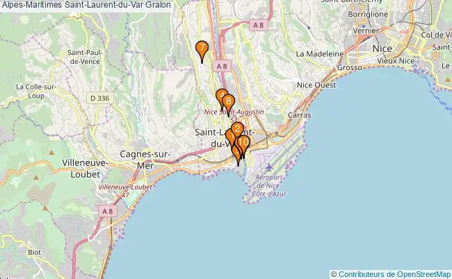 plan Alpes-Maritimes Saint-Laurent-du-Var Associations Alpes-Maritimes Saint-Laurent-du-Var : 11 associations