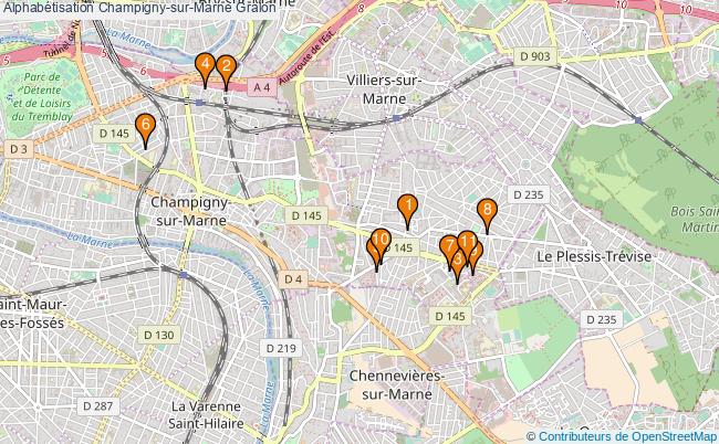 plan Alphabétisation Champigny-sur-Marne Associations alphabétisation Champigny-sur-Marne : 12 associations
