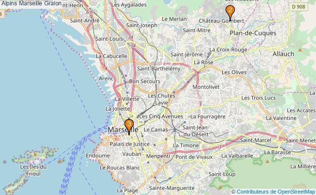 plan Alpins Marseille Associations Alpins Marseille : 3 associations