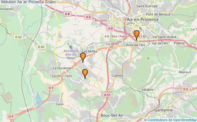 plan Altération Aix en Provence Associations Altération Aix en Provence : 3 associations