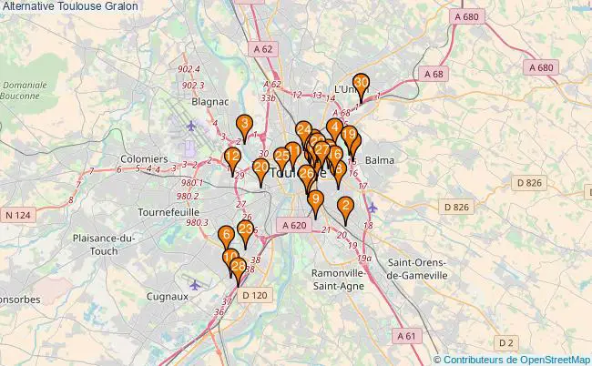 plan Alternative Toulouse Associations alternative Toulouse : 38 associations