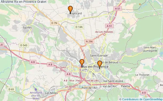 plan Altruisme Aix en Provence Associations altruisme Aix en Provence : 3 associations