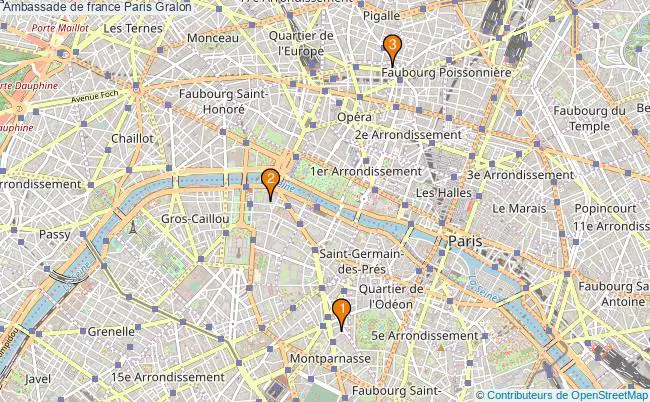 plan Ambassade de france Paris Associations ambassade de france Paris : 4 associations