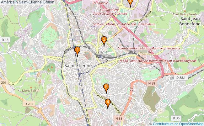 plan Américain Saint-Etienne Associations américain Saint-Etienne : 5 associations