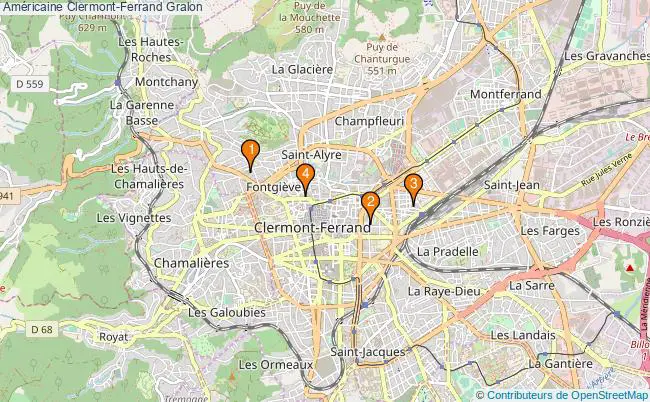 plan Américaine Clermont-Ferrand Associations américaine Clermont-Ferrand : 4 associations