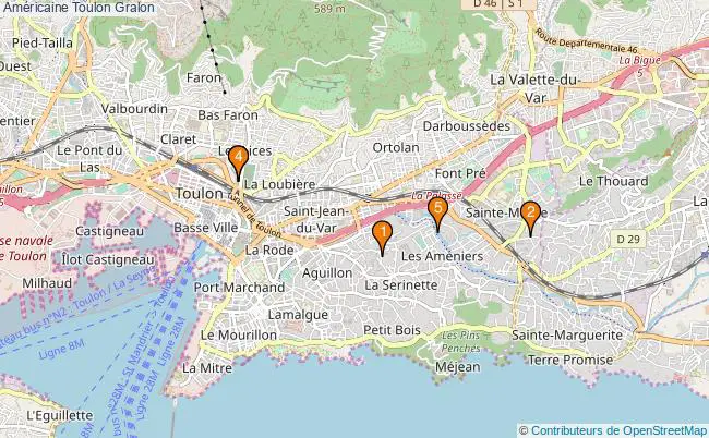 plan Américaine Toulon Associations américaine Toulon : 6 associations