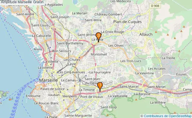 plan Amplitude Marseille Associations amplitude Marseille : 3 associations