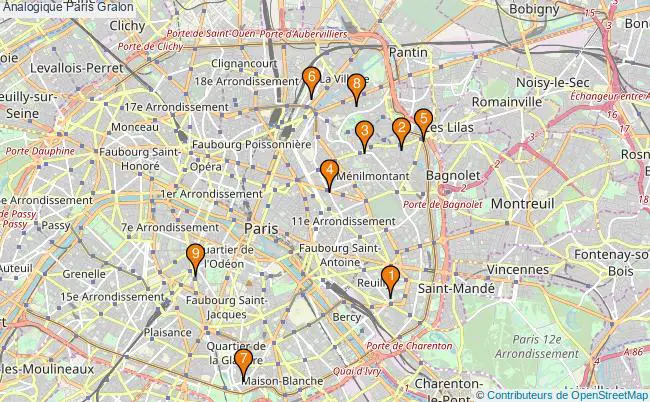plan Analogique Paris Associations analogique Paris : 11 associations