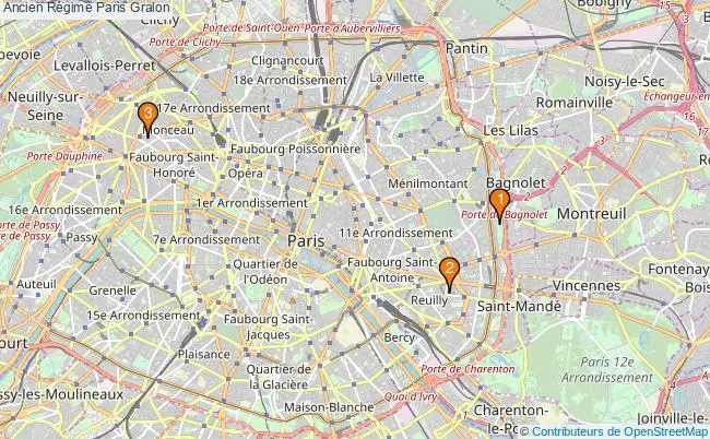 plan Ancien Régime Paris Associations Ancien Régime Paris : 4 associations