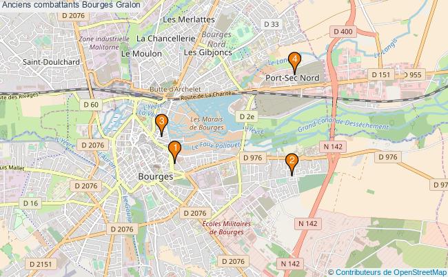 plan Anciens combattants Bourges Associations anciens combattants Bourges : 4 associations