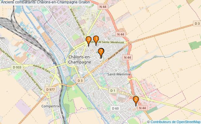 plan Anciens combattants Châlons-en-Champagne Associations anciens combattants Châlons-en-Champagne : 9 associations