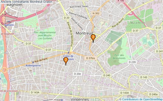 plan Anciens combattants Montreuil Associations anciens combattants Montreuil : 3 associations