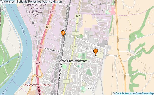 plan Anciens combattants Portes-lès-Valence Associations anciens combattants Portes-lès-Valence : 3 associations