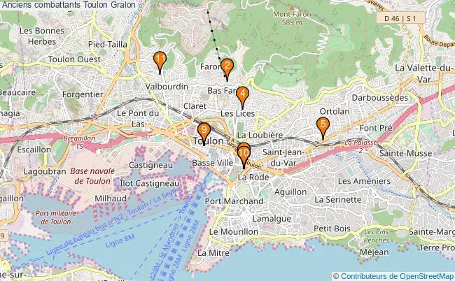 plan Anciens combattants Toulon Associations anciens combattants Toulon : 11 associations
