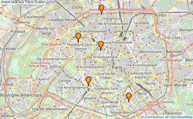 plan André Malraux Paris Associations André Malraux Paris : 6 associations