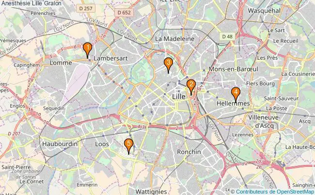 plan Anesthésie Lille Associations anesthésie Lille : 3 associations