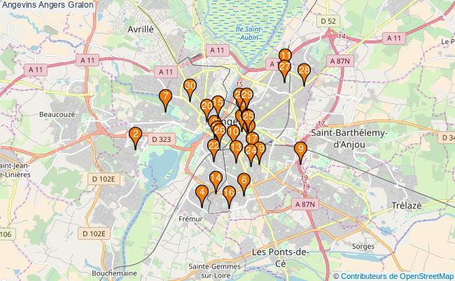 plan Angevins Angers Associations Angevins Angers : 35 associations