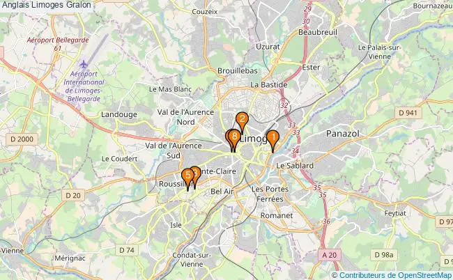 plan Anglais Limoges Associations Anglais Limoges : 8 associations