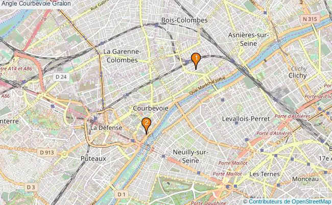 plan Angle Courbevoie Associations angle Courbevoie : 2 associations